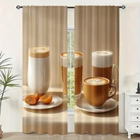 2pc,  Window Drapes Cozy Tea Light Filter Birthday Party Perfect for All Occasions 1