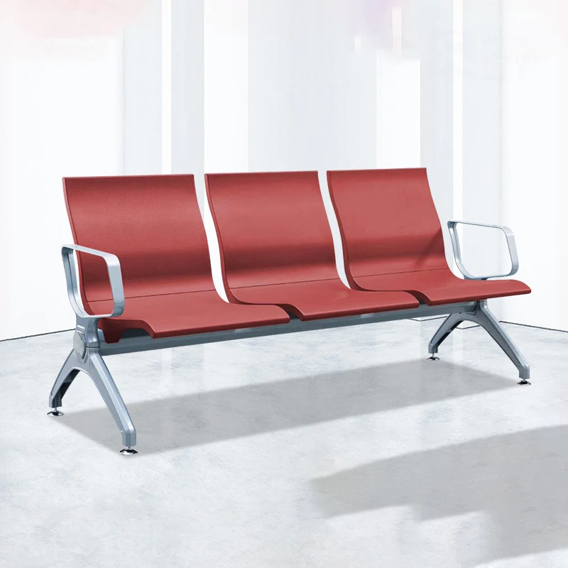 Aluminum Alloy PU Airport Bus High-speed Rail Station Waiting Chair, Public Rest , Hospital Clinic