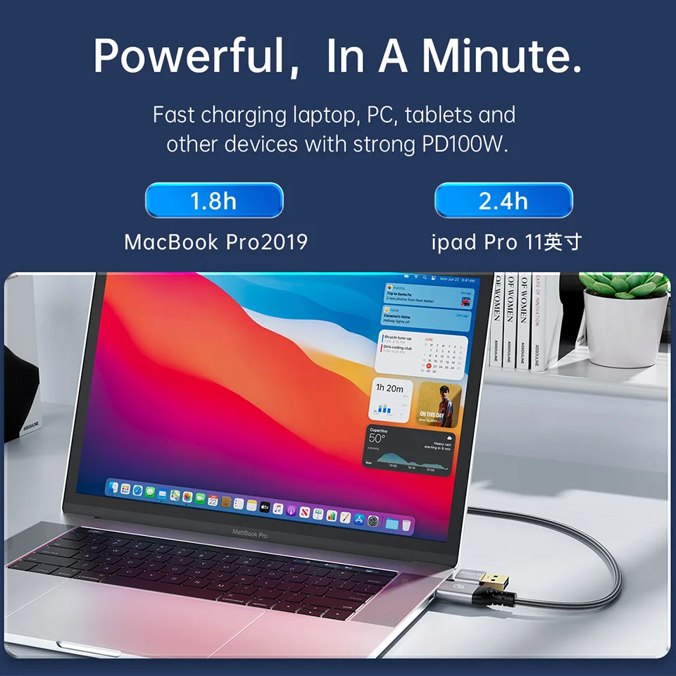 ORICO   ̾ ڵ, USB 3.0-USB C 극̵ , ƺ Ʈ 4 PS4 , 40Gbps USB C ̺, 8K @ 60Hz HD PD100W