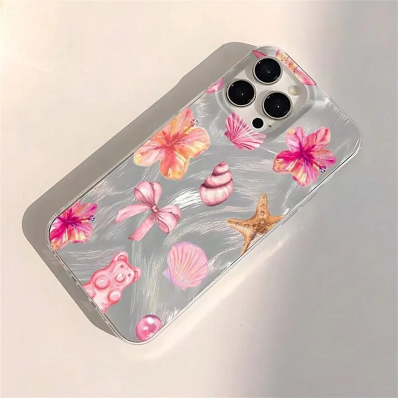 Vibrant Watercolor Hibiscus Flower Pattern Phone Case