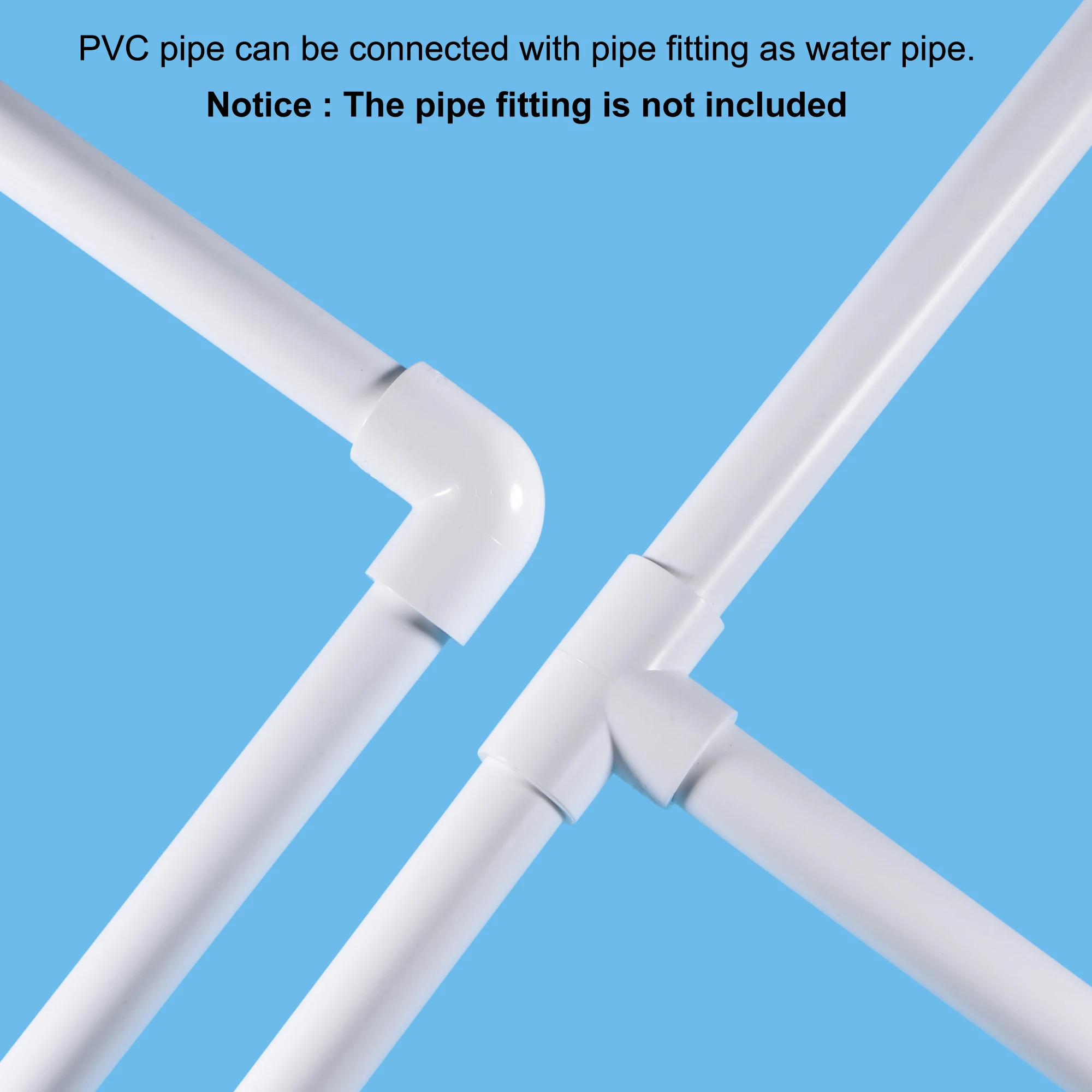 PVC Pipe Long 35cm Outer Diameter 20/25/32mm Fish Tank Aquarium Tube Garden Irrigation Watering Fittings Rigid Round Pipe