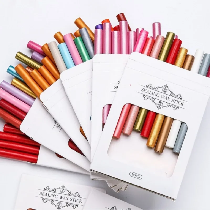 Wax for Stamps Sealing Wax for Seals Retro Envelope Glue Gun Sealing Stick Wedding Stamp Handle Craft Supplies HCL035