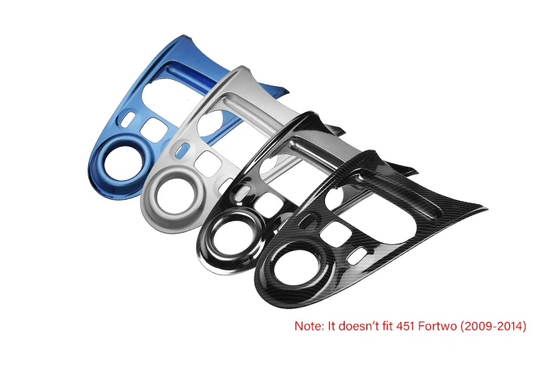 Auto Zentrale Bedienfeld Abdeckung Getriebe Shift Box Trim Aufkleber Styling Zubehör Für Smart 453 Fortwo Forfour 2015-2020 – Detail 2