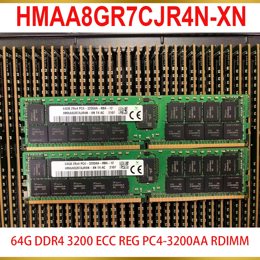 1 Pcs For SK Hynix RAM 64GB 64G DDR4 3200 ECC REG PC4 3200AA RDIMM Server