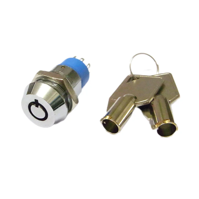 Tubular Key Switch Lock With 8 Terminals Key Power Lock Electronic Lock ...
