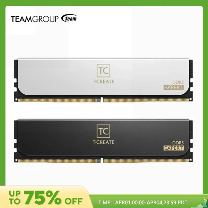 

TEAMGROUP T-Create Expert, разгон, оперативная память DDR5 10 л, ОЗУ 32 Гб (2X16 ГБ), 6000 МГц, 6400 МГц, Intel XMP3.0 и AMD, оперативная память для настольного компьютера