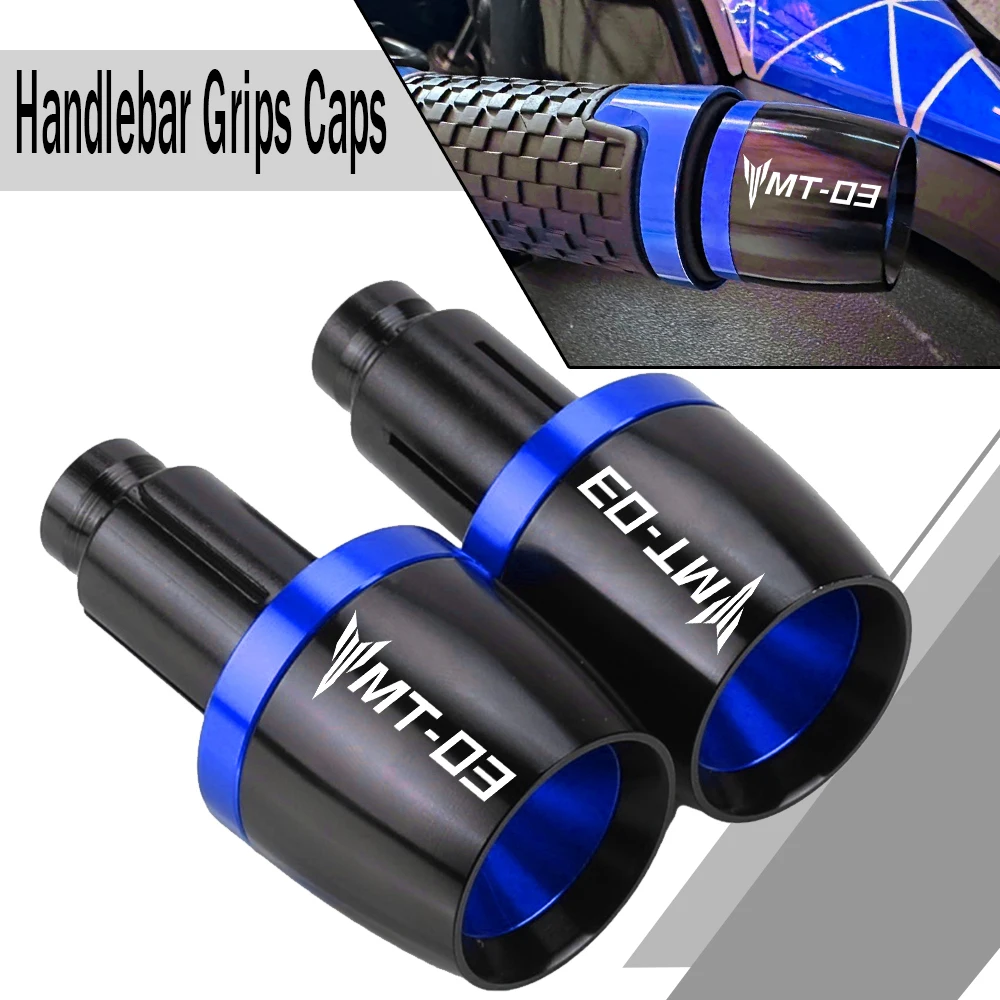 

For Yamaha MT-03 MT03 MT 03 Motorcycle 2014-2024 2023 2022 2021 2020 2019 2018 7/8" 22MM Handlebar Hand Grips Handle Bar End Cap