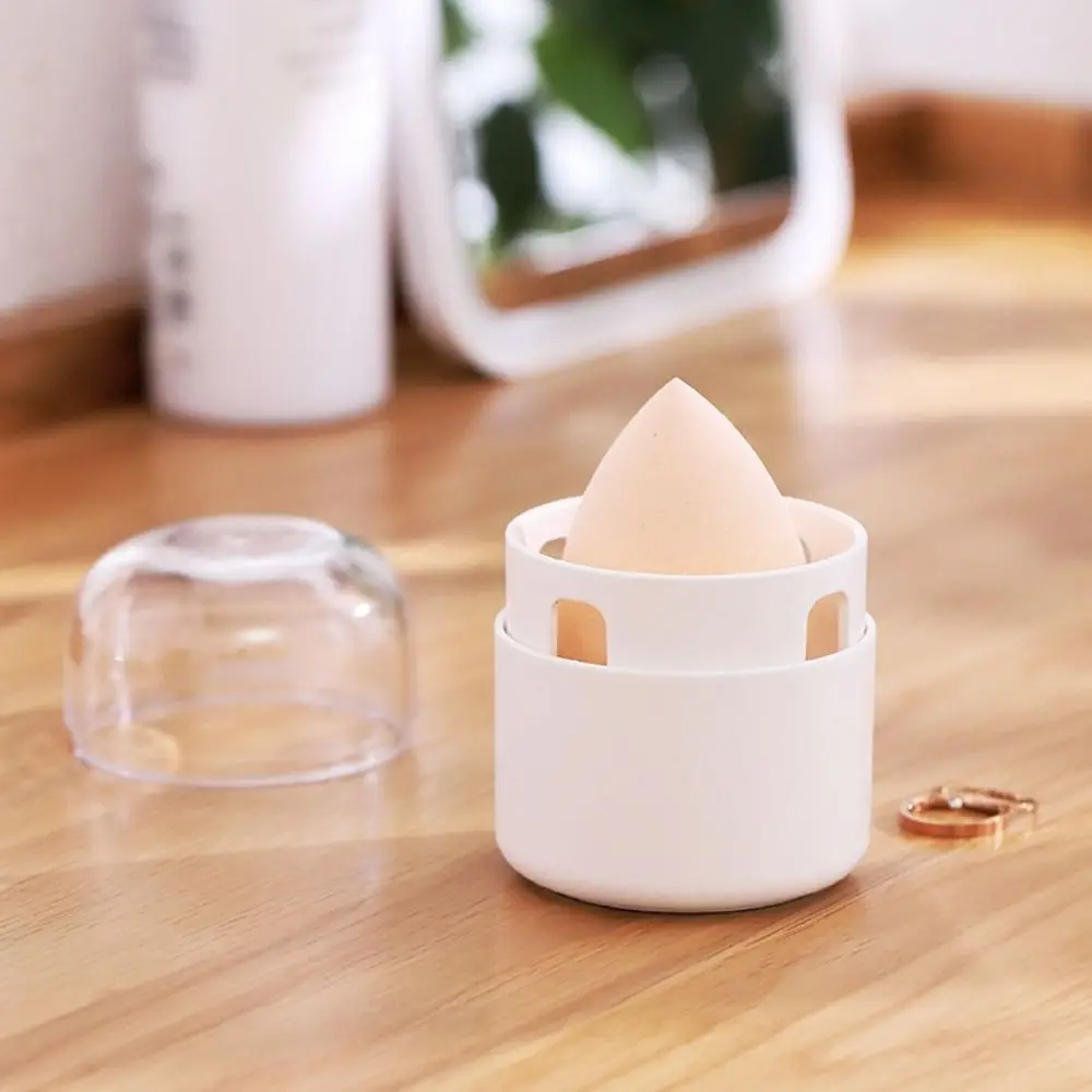 

Reusable Makeup Sponge Holder Dustproof Washable Beauty Egg Storage White Breathable Powder Puff Storage Box Makeup Tools