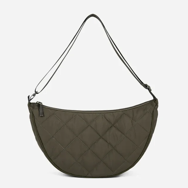 Fashion Quilted Hobos Shoulder Bag Women's Large Capacity Nylon Crossbody Bags Ladies Travel Underarm Handbags Female Tote Purse