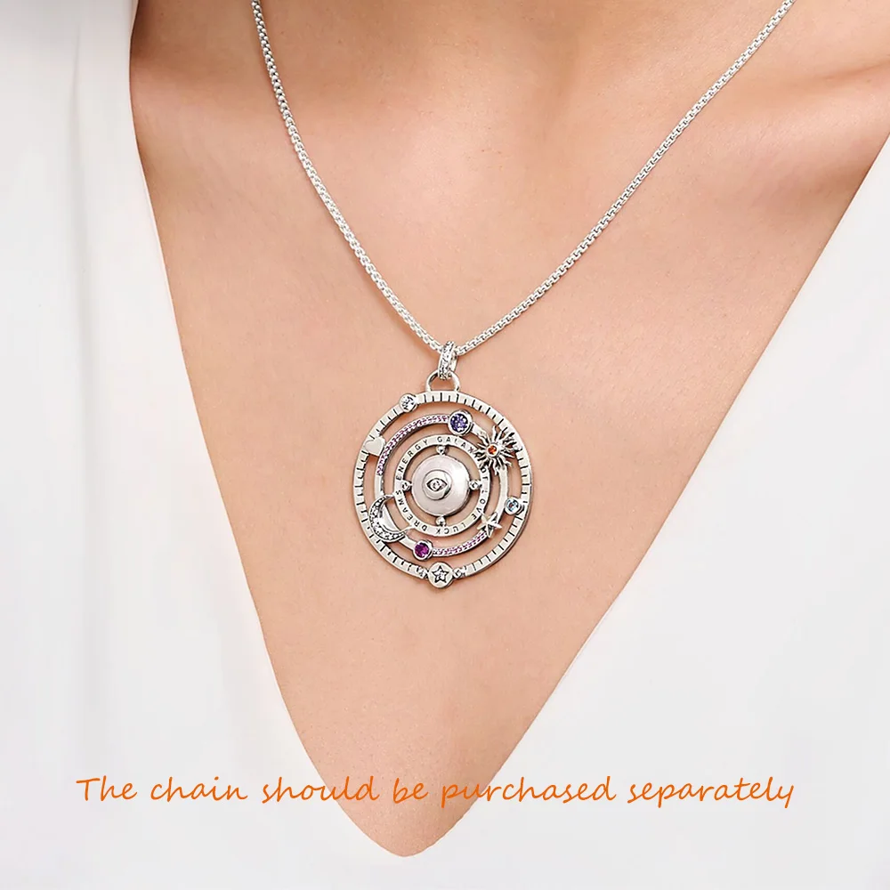 Pendant Cosmic Design Talismans Amulet Brand New Fine Jewelry 925 Sterling Silver Accessories Vintage Lucky Gift For Woman Men