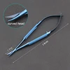 14cm Double Eyelid Scissors Straight Elbow Micro Hand Surgery Scissors Ophthalmic Microscope 2pc/set 3