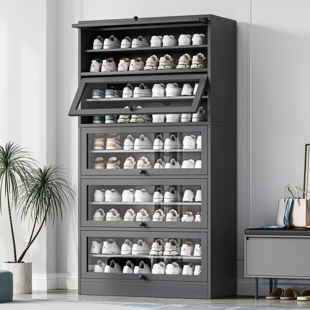 Storage Mobile Shoe Rack Organizer Salon Luxury Closets Shoe Cabinet  Cupboard Display Zapatero Organizador De Zapatos Furniture - AliExpress