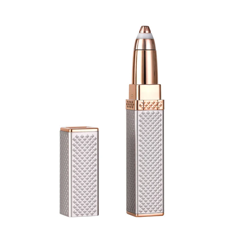 Eyebrow razor and hair shaver 1pc Rechargeable 2-in-1 Eyebrow Razor and Hair Shaver with LED Light Painlessly Remove Peach Fuzz Facial Hair Eyebrows Lips