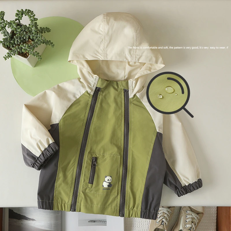 Outdoor Jacket Camping Hiking Zipper Children Hiking Jackets Sports Baseball Uniform Warm Outerwear Windbreaker Hooded Coat