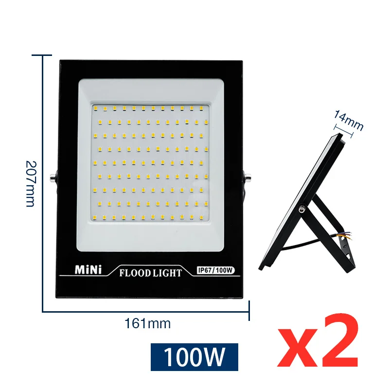 led floodlight outdoor 2pcs/lot Led Flood Light AC 220V 10W 20W 30W 50W 100W 150W Outdoor Floodlight IP67 Waterproof LED Street Lamp Landscape Lighting solar powered flood lights Floodlights