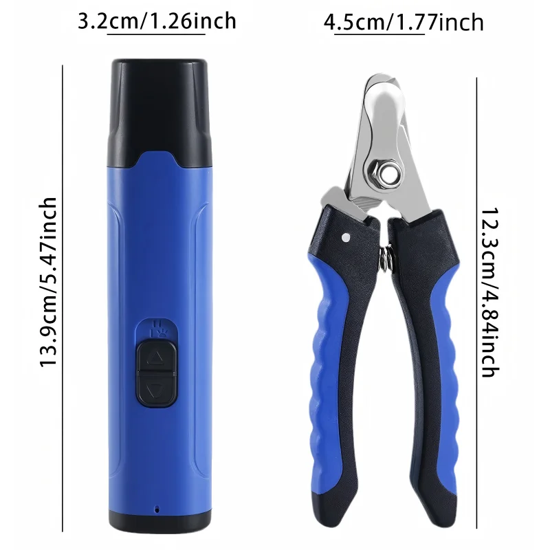 Professional Pet Nail Grinder Portable Dog Claw Care Ergonomic Pet Nail Grinder Low Noise Clipper For Dog Puppy Cat