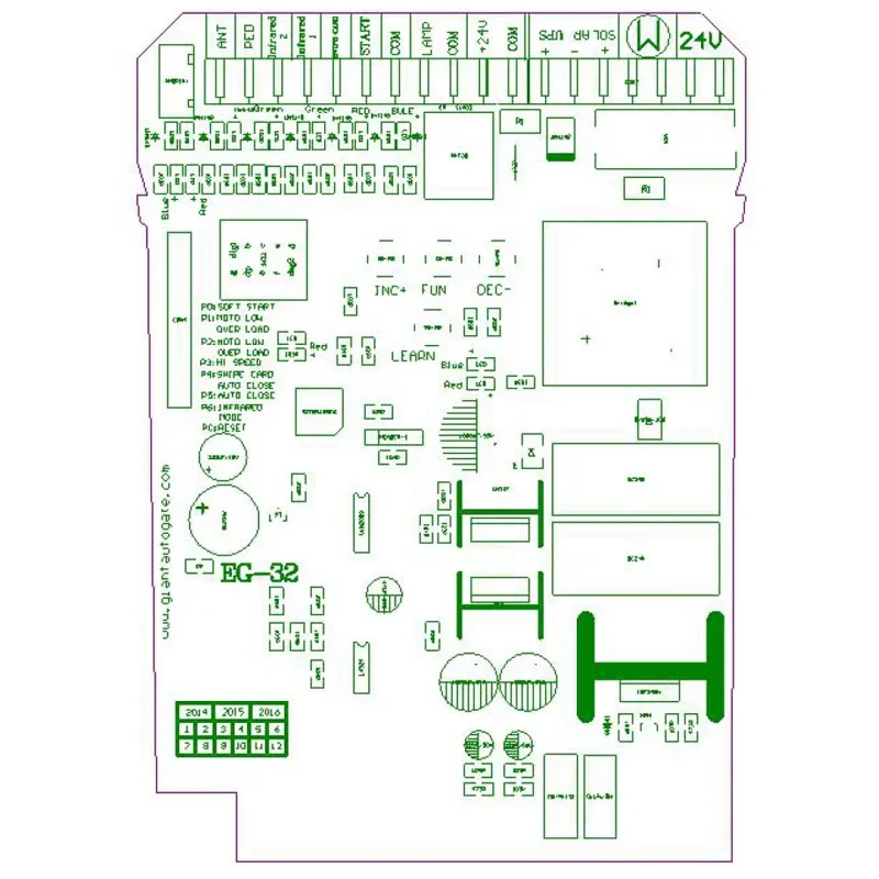 Gate Opener Motor Control Unit PCB Controller Circuit Board Electronic Card KMP Series