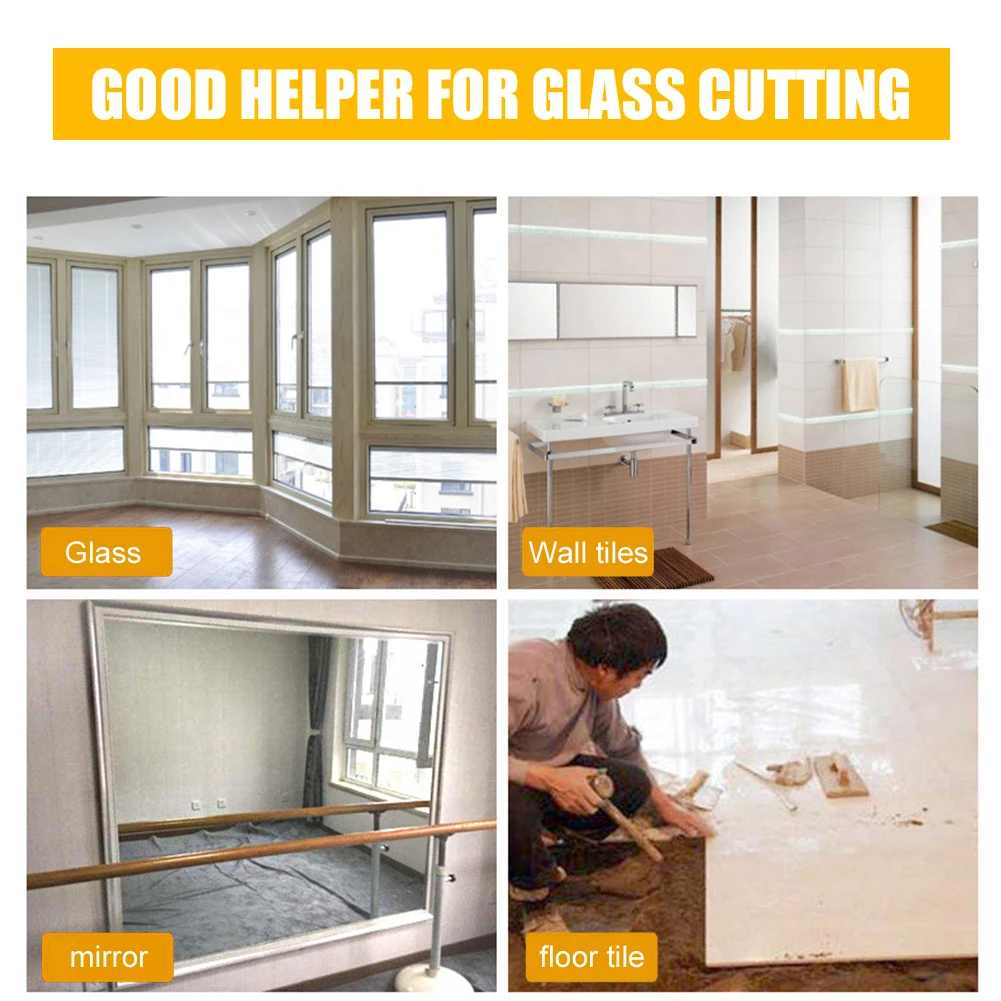 2 in 1 Manual Glass Cutter DIY Ceramic Tile Opener Divider Diamond Cutting Hand Tool High-Strength Cutting Wheel Knife Tools glass cutter tile glass cutter tile cutting tool