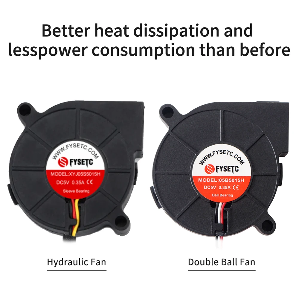 5015, 50mm, ventilador de refrigeração, rolamento de