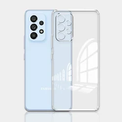 Clear Silicone Soft Phone Case - Transparent Protective Cover - Samsung M32 5G (Clear)