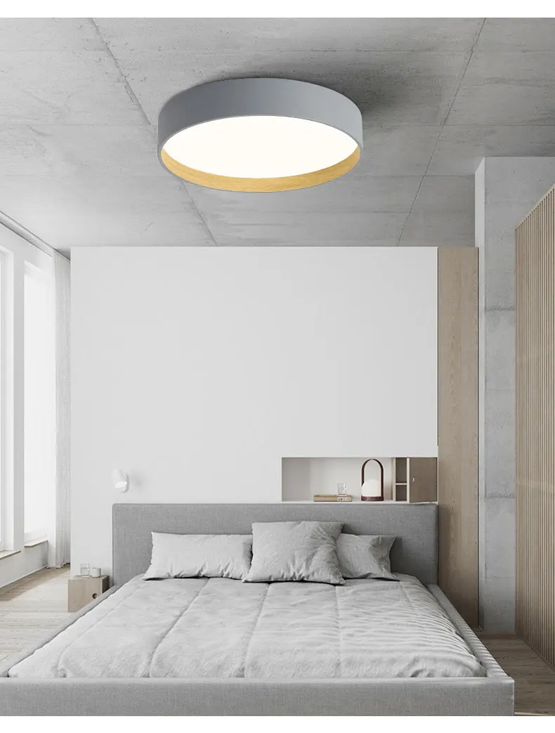 hanging ceiling lights Italian minimalist bedroom ceiling lights round dining room studydecorative led lamps simple 2022 new home master bedroom lamp flush ceiling lights
