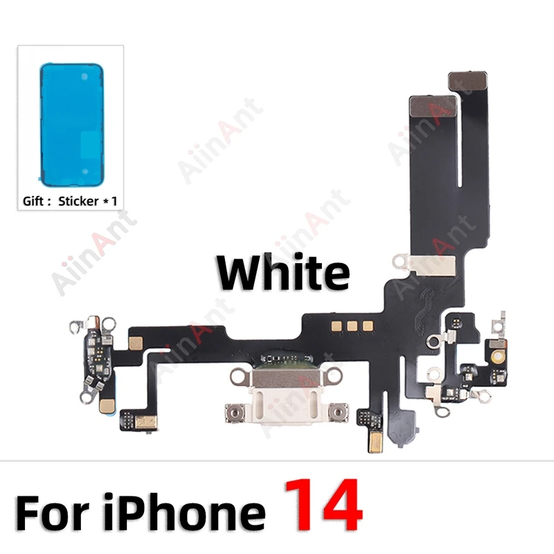 Enhanced Quick Charging Port Flex Cable with Sticker - Bottom USB Mic Board Dock Charger Connector