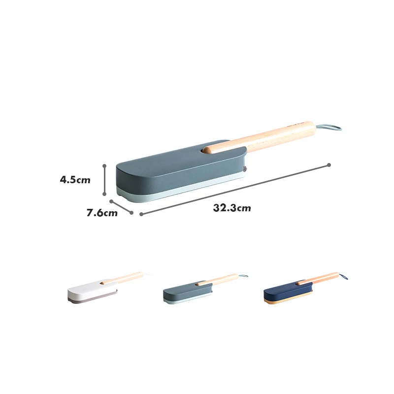 Electrostatic Adsorption Dust Removal Brush Beech Handle Lint Rollers Pet Hair Remover Home Cleaning Accessories For Clothes Bed
