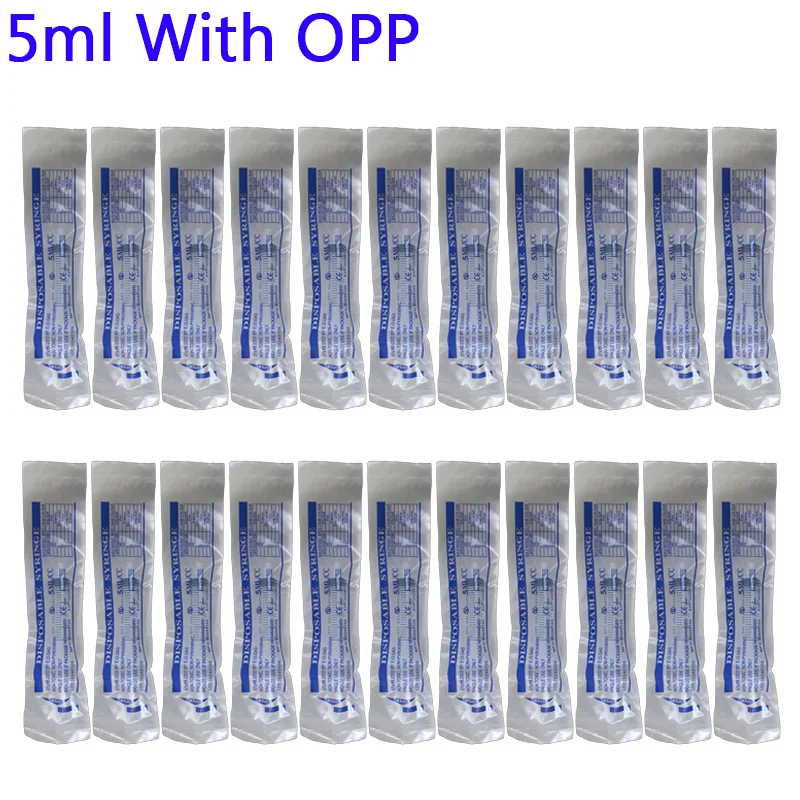 5ml No needle! Injector Syringe 5/10/20/50/100Pcs With OPP Sampler Lab Nutrient Measuring Tools Animal Food Feeding 5ML Syringes pet syringe disposable plastic syringe
