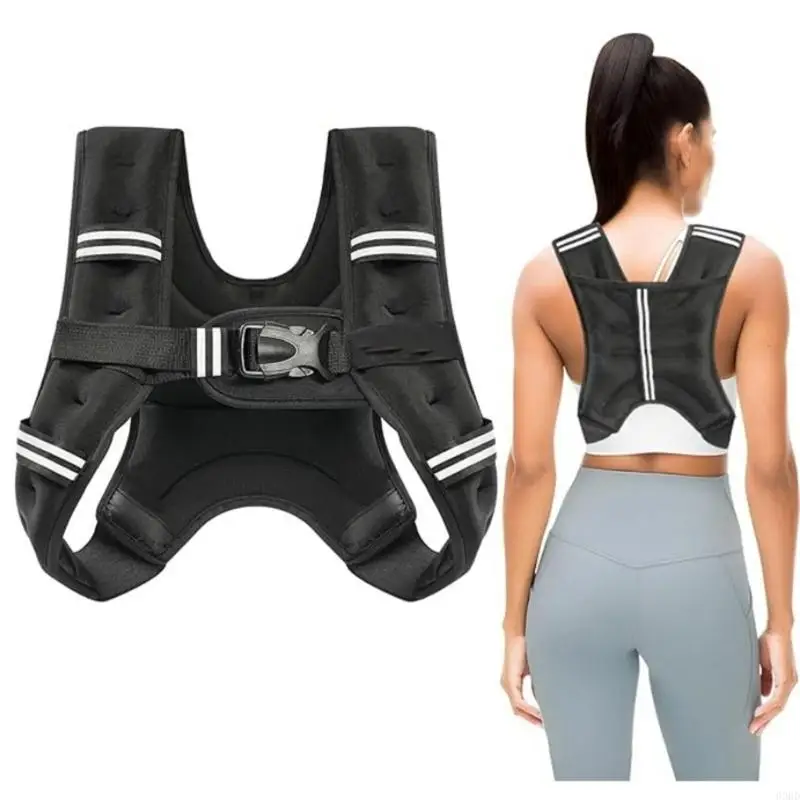 Einstellbare Fitness gewichtete Weste atmungsable Maschen gewichtete Trainingsweste für Fitnesstraining für Haus 69HD – Detail 7