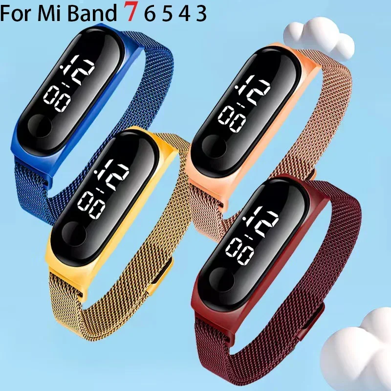 Stainless Steel Magnetic Milanese Loop Strap - Elegant Metal Bracelet Wristband