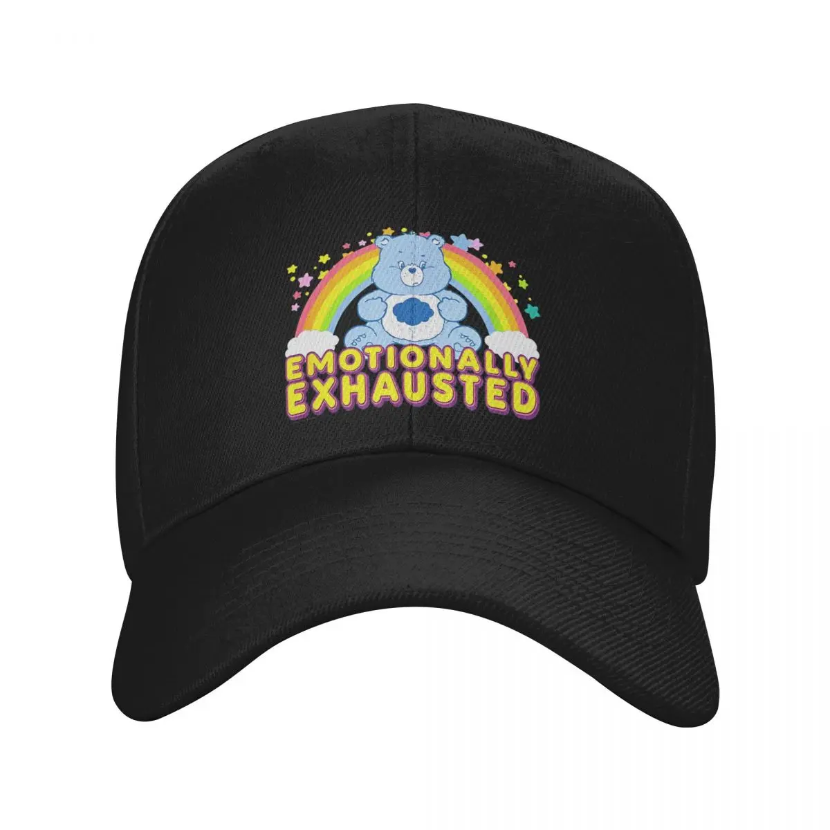 Care Bears Emotionally Exhausted Rainbow Grumpy Bear Icon Baseball