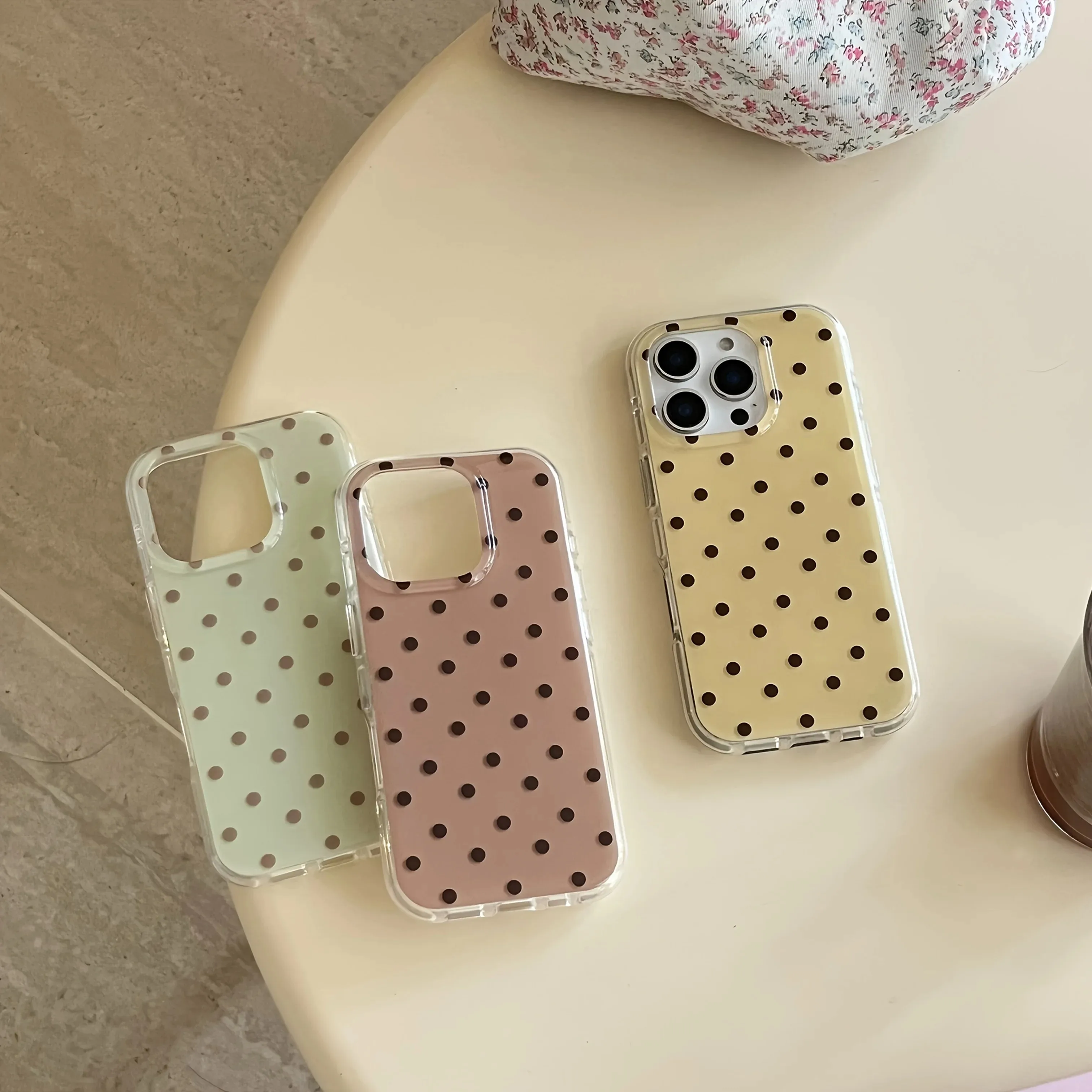 Polka Dots Feather Texture Phone Case