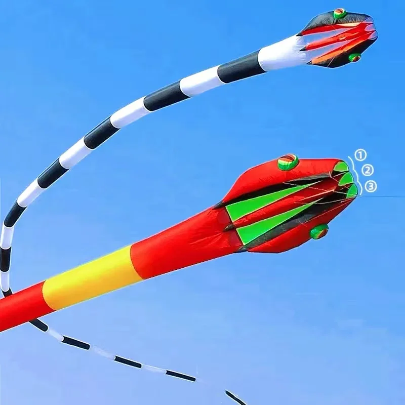 

free shipping 3d kites flying snake kites for adults kites parachute inflatable kite dragon paragliding equipment kiteboard wind