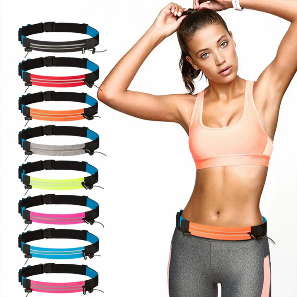 

Storage Pouch Long Lifespan Waist Bag Elastic Item Storage Useful Jogging Key Card Cash Phone Waist Pouch