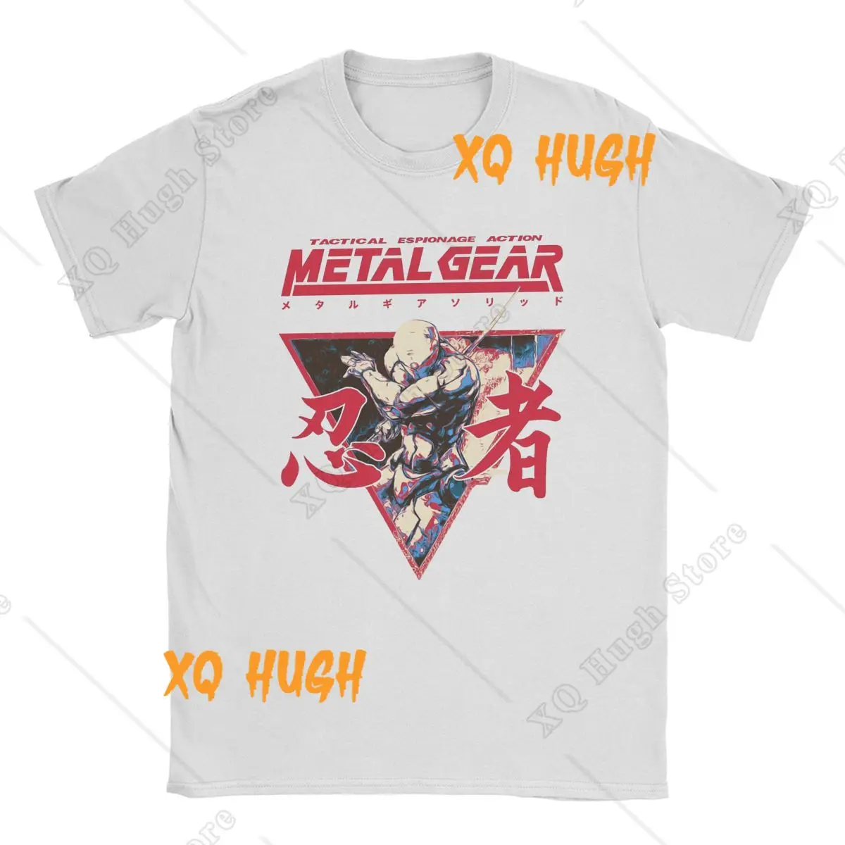 Men's Metal Gear Solid Graphic T-Shirt - Round Collar Cotton Short Sleeve Tee