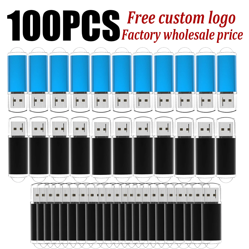 thumbnail image 1 of 100 unidades de memoria USB 2,0 con logotipo personalizado, 4 GB, 8 GB, 16 GB, 32 GB y 64 GB, memoria USB de alta velocidad, 1 of 5