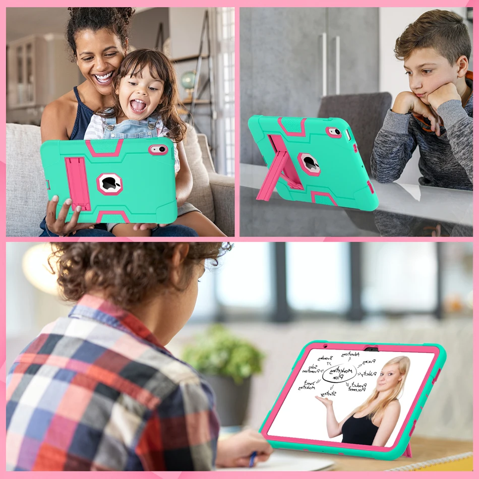 Durable Shockproof iPad Case with Stand for Various Models and Sizes