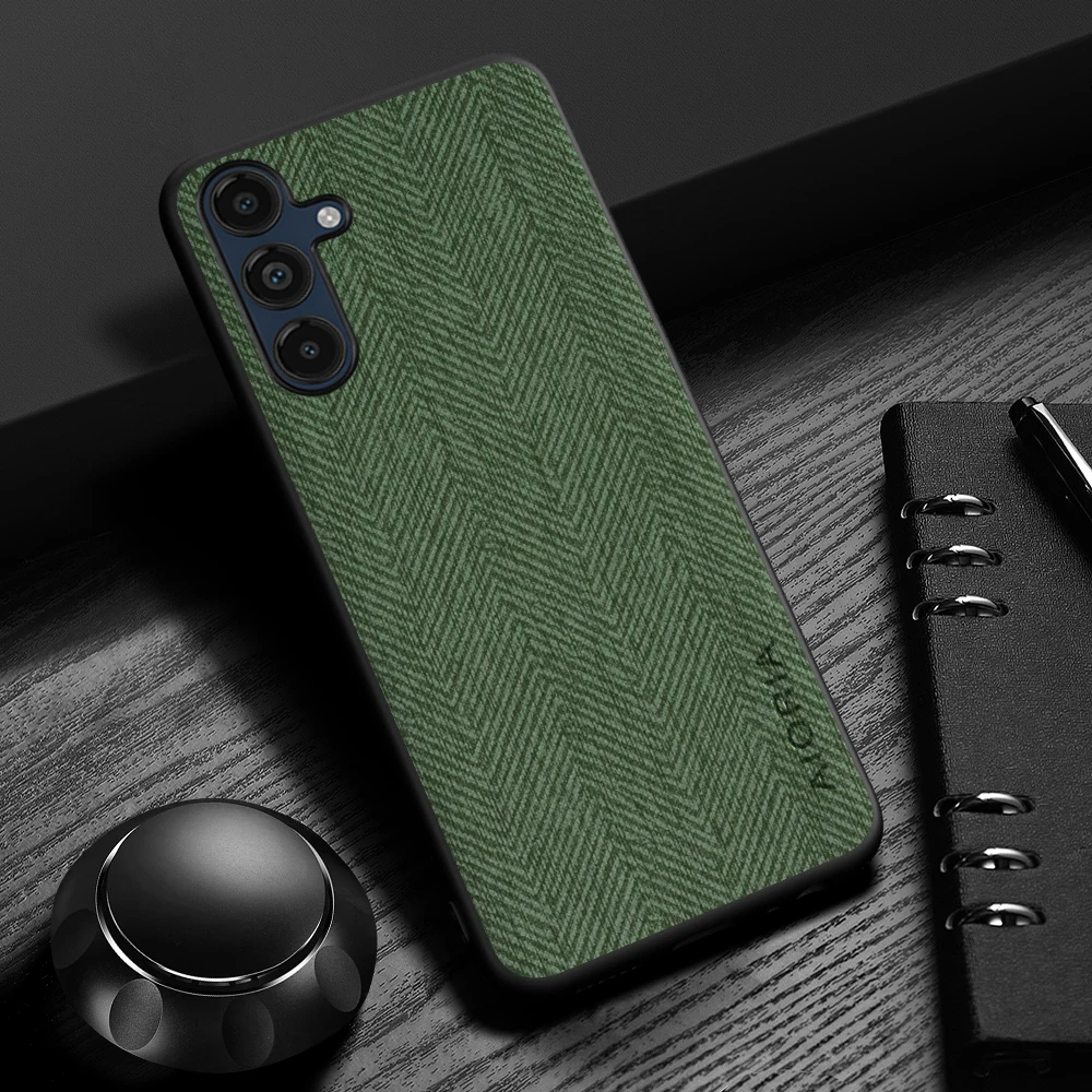 Durable Leather Wood Grain Case - Premium Protective Cover