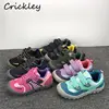2023 Mesh Children Sneakers Outdoors Breathable Hook Loop Girls Boys Sport Shoes Anti Slip High Quality Kids Running Walk Shoes 1