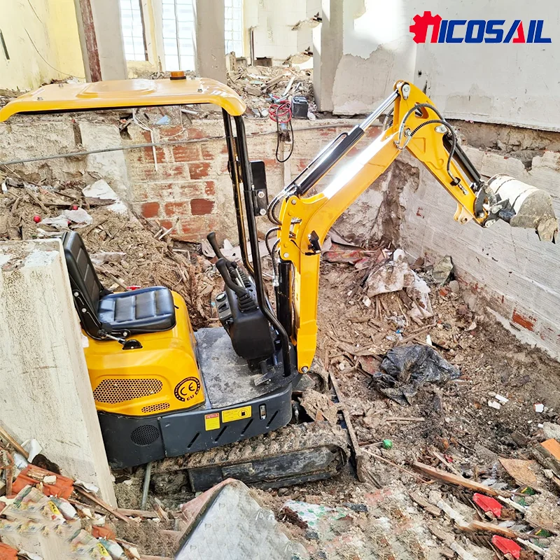 Kostenlose Lieferung CE/EPA Motor-Bagger 1,2 Tonnen 1,8 Tonnen Mini-Maschinen Landwirtschaftlicher Raupenbagger Mini-Bagger