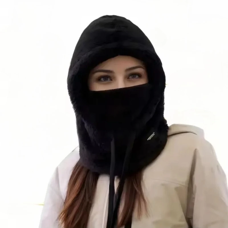 Polar Fleece Windproof Balaclava - Thermal Full Face Mask for Skiing/Motorcycle/Cycling, Adjustable Neck Cover with Moisture