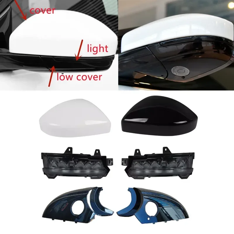2019 Jaguar X761 F-Pace Left Driver Side Door Rear View Mirror Lower Cover OEM
