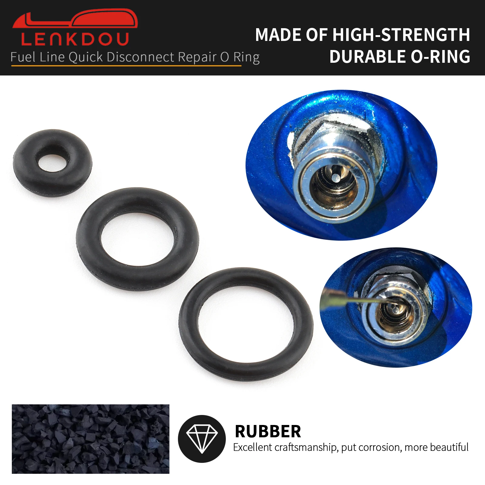 JawGrew Automotive Fuel Line Repair Kit, Nylon Elbow Oil Pump