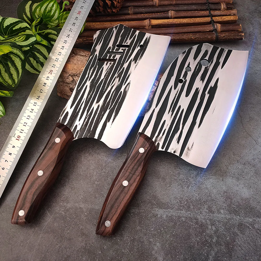

Stainless Steel Cutter Cleaver Butcher Meat Chopping Bone Professional Knives Cooking Accessori With Plastic Handle Chef Knife