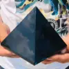 Natural Black Obsidian Energy Healing Tower Quartz Crystal Chakra Stone Pyramid 1