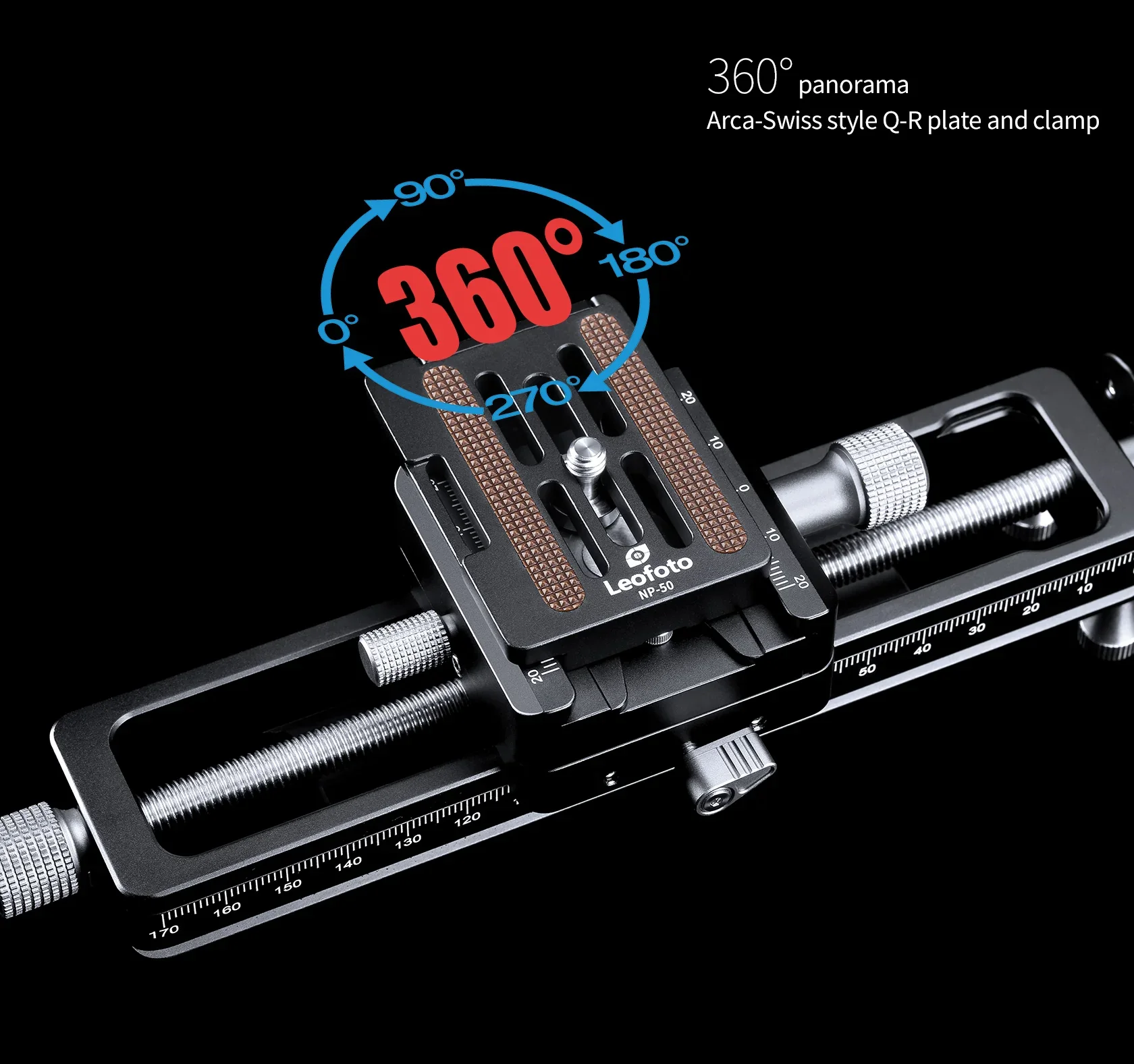 Leofoto MP 180S Macro Focusing Rail Photography Camera Rail Slider Video Record Track Desktop Shooting 1/4 Screw for DSLR Camera camera track slider