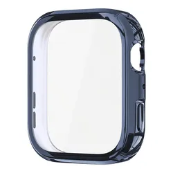 Full Coverage TPU Soft Screen Protector and Bumper Case for Huawei Fit5 (Mid Blue)