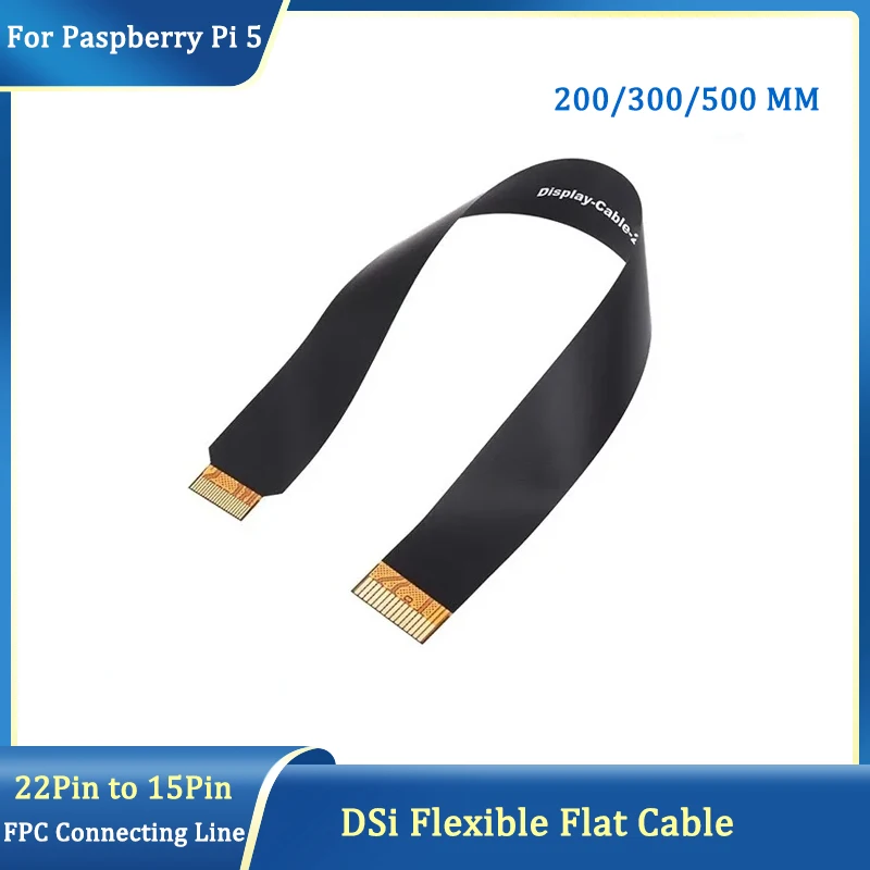 Raspberry Pi 5 DSi Flexible Flat Cable Connecting Line FPC 22pin to 15pin for DSI Display Screen