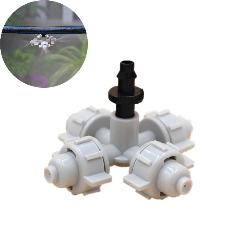 

30pcs White Fogger Sprayer With 1/4" Barb Greenhouses Humidification Irrigation Equipment Gardening Sprinkler Drip Fitting