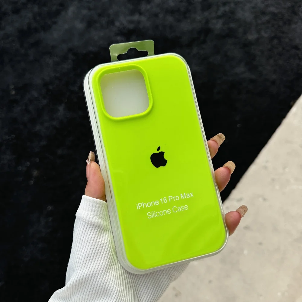 New Official Liquid Silicone Soft Phone Case - Shockproof Cover with Logo